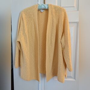 J Jill Yellow Cardigan